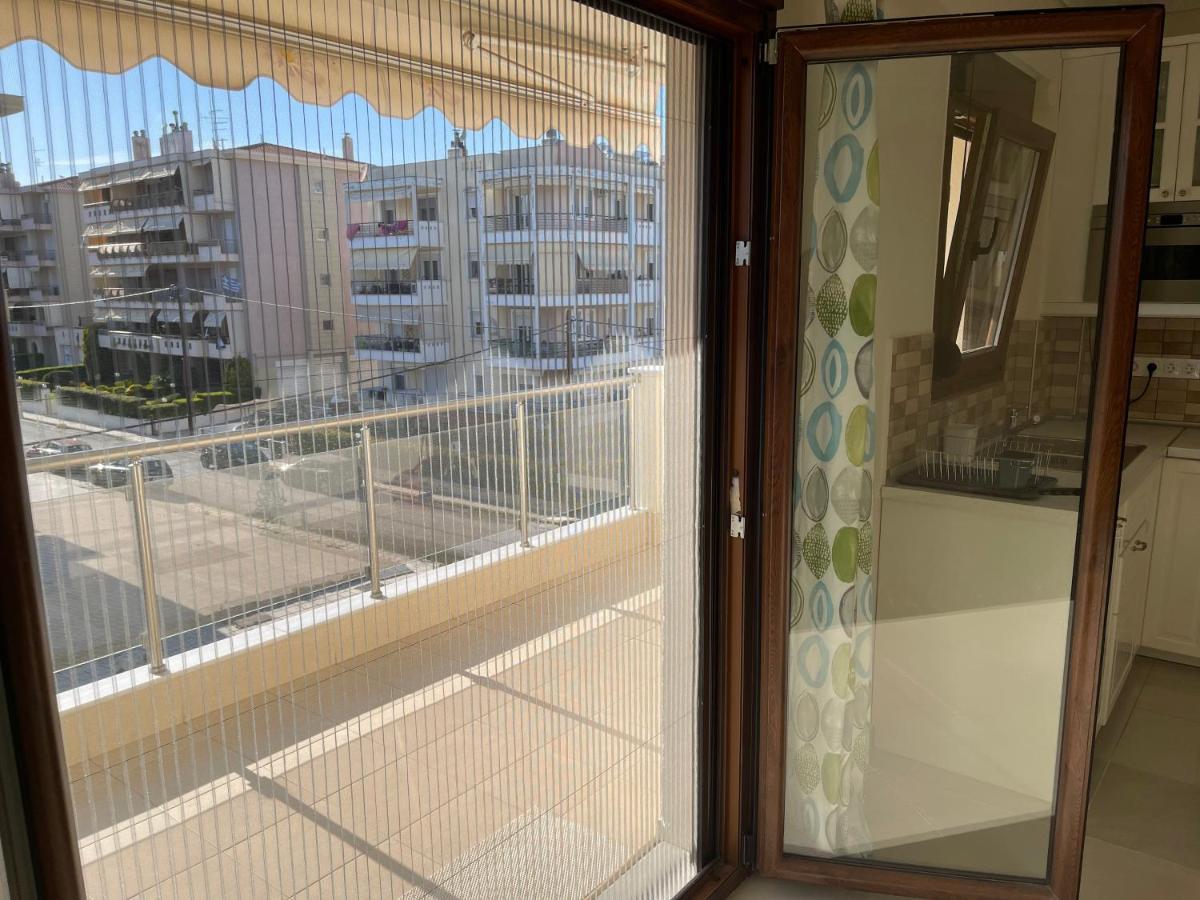 Luxury And Sunny Apartment 250 Mts From The Beach!! Peraía Exteriör bild