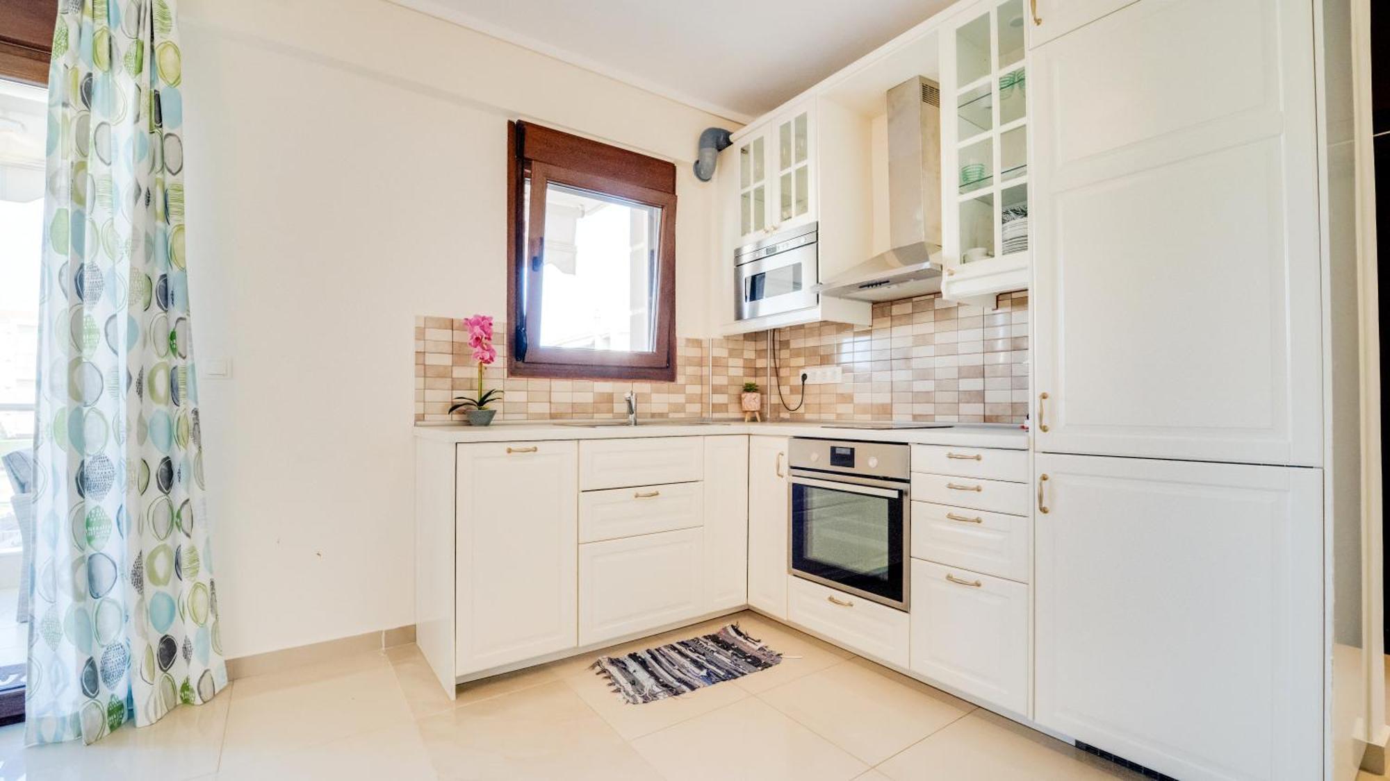 Luxury And Sunny Apartment 250 Mts From The Beach!! Peraía Exteriör bild